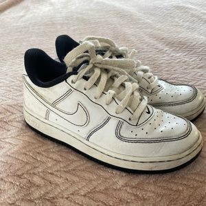 Kids Nike Air Force 1s.